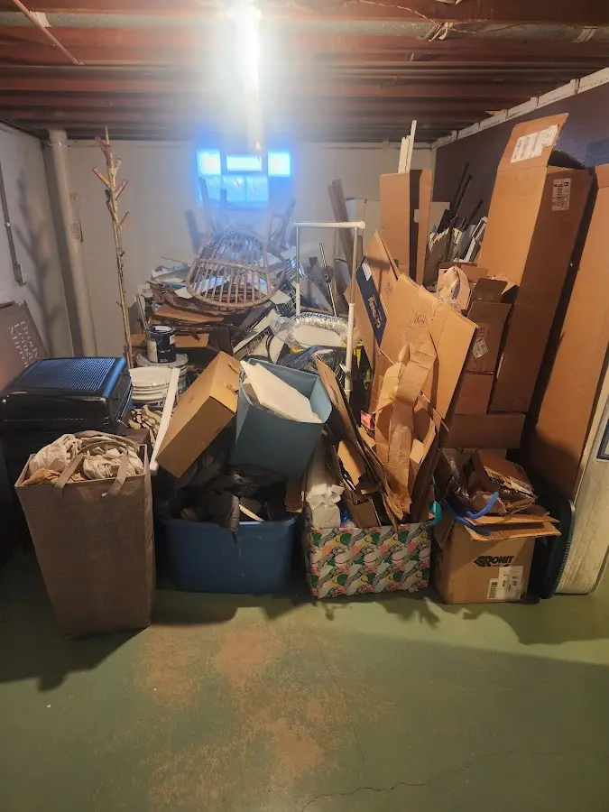 Roll-off dumpster container at job site for Construction Dumpster Rental in Crest